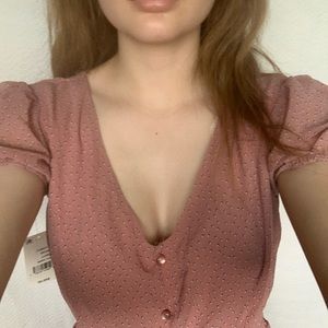 vintage pink flowy mini dress NWT size small